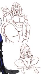 big_ass big_breasts breasts bubble_butt cleavage dewwydarts dewwydartz female huge_ass huge_breasts khora_(warframe) tagme thick_thighs warframe wide_hips