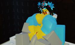 1girls 3d bed black_hair blush female grey_body grey_skin icecaster_battler_(the_battle_bricks) mostly_nude on_bed one_eye_closed open_jacket roblox roblox_game self_upload sex the_battle_bricks tumore vaginal_penetration wompwompsad yellow_body yellow_skin