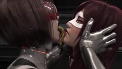 2girls 3d animated ass big_ass female femdom femsub long_tongue mp4 robot robot_girl sound sskh2 tagme tongue unwilling video yuri