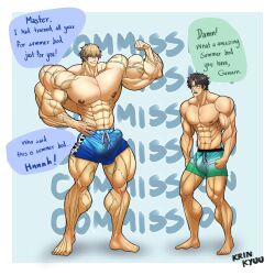 bodybuilder krinkyuu male male_only muscles muscular muscular_arms muscular_male muscular_thighs