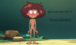 ai_generated amphibia anne_boonchuy embarrassed embarrassed_nude_female flat_chest naked_female younger_female