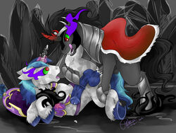 anal armor balls cape corruption crown cum cum_in_ass cum_inside duo equine eye_mist fangs feral forced forced_sex friendship_is_magic furry furry_only gay helmet hooves horn horse king_sombra_(mlp) licking male mind_control my_little_pony no_humans open_mouth orgasm penis phathusa pony rape red_eyes sex shining_armor_(mlp) tongue tongue_out unicorn