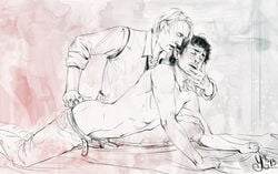 2boys anal_fingering clothed gay hannibal hannibal_lecter hannigram homosexual male male/male male_only multiple_males penis undressing will_graham yaoi