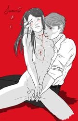 abigail_hobbs biting blood hannibal hannibal_lecter hannigail rough_sex