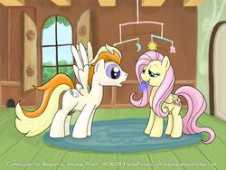 crotchboobs domination female femdom fluttershy_(mlp) friendship_is_magic furry hypnosis mind_control my_little_pony original_character pacifier room sky_fire small_crotchboobs smudge_proof