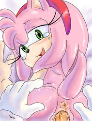 2014 amy_rose anthro anus ass ass_grab bent_over crying eyelashes female furry gloves green_eyes half-closed_eyes hedgehog highres looking_at_viewer male nude open_mouth penetration penis plain_background pov presenting presenting_hindquarters presenting_pussy pussy randomguy999 sega sex shadow shiny sonic_(series) standing straight sweat tears tongue vaginal_penetration white_background