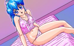 90s blue_hair d.o. game_cg hoshi_no_suna_monogatari hoshi_no_suna_monogatari_2 pc98 shima_(d.o.) uncensored