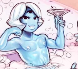 1cuntboy alcohol alien bath beverage cuntboy cuntboy_only hair intersex looking_at_viewer lucid_(modeseven) mackenzie mackenzie_(modeseven) modeseven monster multi_eye plain_background pose presenting seductive short_hair solo water wine