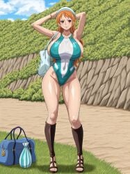nami (one piece) from one piece by cursed21miko