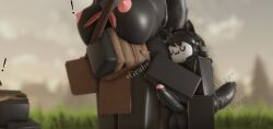 1girls 2boys 3d age_difference anthro anthro_on_anthro black_fur boobs_bigger_than_head cub cucked_by_son grabbing_ass grabbing_from_behind nonalterna roblox robloxian size_difference source_request tight_clothing twitching_penis wagging_tail