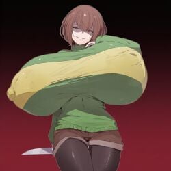 chara from undertale by oh yuae