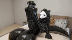 3_toes 3d animal_genitalia animal_penis animated anthro autofootjob balls bed big_balls big_penis black_body black_fur blender_(artwork) blender_eevee canid canine changed_(video_game) digital_media_(artwork) equine_genitalia equine_penis fchanged feet foot_fetish foot_play fur furniture genitals gif goo_creature gylala_(artist) huge_balls huge_cock hyper hyper_balls hyper_genitalia hyper_penis inside loop lying male male_focus male_only mammal masturbation paws penis puro_(changed) short_playtime solo tail toes two-footed_autofootjob