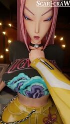 1futa 1girls 3d 9:16 animated asian asian_female big_breasts blowjob breasts curvy erect_nipples female fortnite futa_on_female futa_with_female futanari huge_cock korean_female kpop_demon_hunters longer_than_30_seconds mira_(kpop_demon_hunters) paizuri perky_breasts perky_nipples pink_hair purple_hair rumi_(kpop_demon_hunters) scarecraw_ short_video shorter_than_one_minute sound tagme titjob unrealistic_proportions vertical_video video