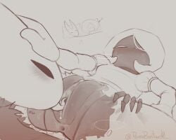 2girls blush blush_lines blushing_female bug bug_girl cunnilingus eating_pussy hand_on_head hollow_knight hollow_knight:_silksong hollow_knight_(franchise) hornet_(hollow_knight) lace_(hollow_knight) lace_(hollow_knight:_silksong) lesbian_sex licking_pussy perrobastard0_ pussy spider spider_girl sweat sweating team_cherry yuri
