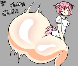 1girls alternate_ass_size alternate_body_type ass ass_bigger_than_head ass_body ass_hanging_out ass_hanging_out_of_skirt beltskirt big_ass bottom_heavy breasts bubble_ass bubble_butt caked_up dat_ass doki_doki_literature_club female female_focus female_only gigantic_ass huge_ass human human_female human_only light-skinned_female light_skin looking_at_partner looking_at_viewer looking_down microskirt natsuki_(doki_doki_literature_club) pink_eyes pink_hair side_view skirt small_breasts solo solo_female solo_focus tagme tagme_(artist) thick_thighs throwing_it_back thunder_thighs twerk twerking twerking_position twitter_link zorkoth