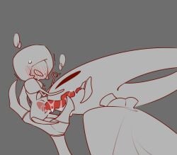 2girls blush blush_lines bug bug_girl cunnilingus eating_pussy hollow_knight hollow_knight:_silksong hollow_knight_(franchise) hornet_(hollow_knight) lace_(hollow_knight) lace_(hollow_knight:_silksong) lesbian_sex pussy saliva shaking size_difference spider spider_girl team_cherry tounge_out weapon yuri