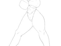 1girl 1girls animated arms_up bouncing_breasts bra brea breasts cameltoe exercise exercising huge_breasts kumako_(kumakonoh) large_breasts navel panties pussy_juice skirt solo squats squatting steamy_armpit steamy_armpits tagme thick_thighs thighs underwear video