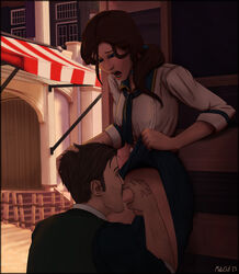 1boy 1futa alternate_version_available ass balls bioshock bioshock_infinite blue_eyes booker_dewitt bottomless_skirt braid breasts clothing cum cum_drip cumshot curvy daughter elizabeth_comstock erection erection_under_clothes erection_under_skirt exhibitionism father father_and_daughter fellatio futa futa_cock futa_on_male futanari futanari_penetrating incest intersex male male_penetrated male_sucking male_sucking_futa masterchefguy medium_breasts no_panties open_mouth oral outside parent parent_and_child penis penis_out penis_under_clothes penis_under_skirt public public_blowjob public_nudity shirt skirt skirt_lift street tagme thick thick_ass thighs voluptuous voluptuous_futanari wide_hips younger_futanari