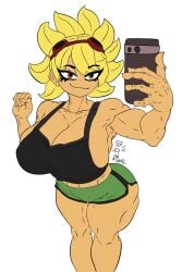 2d abs absurd_res ai_assisted ai_generated animated anthro anthrofied areola areolae armpit armpit_fetish athletic_female black_shirt blonde_hair breast_grab breast_squeeze breasts breasts_bigger_than_head breasts_out cleavage curvy curvy_female curvy_figure female female_only flora_fauna girl goggles_on_head huge_breasts human_version humanoid kage_of_a_deal looking_at_viewer minishorts muscular_anthro muscular_female no_bra plant_girl plant_humanoid plantie plants_vs_zombies round_ass round_breasts selfie selfie_pose sexy short_hair shorts solar_flare_(pvz) sunflower_(pvz) superheroine tagme talking tomboy undressing undressing_self video video_games warm_colors wip