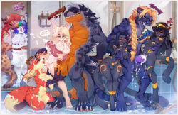 anthro anthro_on_anthro anthro_penetrated anthro_penetrating anthro_penetrating_anthro balls big_breasts black_body black_fur black_hair black_nose blizzard_entertainment blonde_hair blue_body blue_fur blue_hair blue_scales bodily_fluids breasts brown_body brown_fur brown_hair butt canid canine canis chris_(christhedonut) crocodile crocodilian cum cum_in_vagina cum_inside cum_on_breasts cum_on_face cumshot daughter_(lore) domestic_cat ejaculation felid feline felis female female/female female_penetrated fox fur genital_fluids genitals golden_markings group group_sex gynomorph_(lore) hair hi_res hybrid hyena indirect_incest_(lore) interspecies jackal kejah kneeling male male/female male_penetrating male_penetrating_female mammal markings messy mother_(lore) mother_and_child_(lore) mother_and_daughter_(lore) multicolored_body multicolored_fur multicolored_scales navel nefertiti_(psychoh13) nipples nude nude_anthro nude_female nude_male orgy pantherine parent_(lore) parent_and_child_(lore) parent_and_daughter_(lore) penetration penile penile_penetration penis penis_in_vagina red_body red_fur reptile saleos scales scalie serket_(psychoh13) sex shower spirale spots spotted_body spotted_scales striped_body striped_fur stripes tan_body tan_fur tiger two_tone_body two_tone_fur two_tone_scales vaginal vaginal_penetration vulpera vulva warcraft white_body white_fur white_hair yellow_body yellow_scales