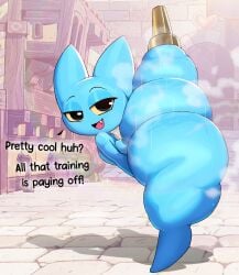 adorabat anthro ass bat big_butt black_eyes bodily_fluids cartoon_network english_text exclamation_point female flexible half-closed_eyes hi_res huge_ass huge_butt huge_thighs looking_at_viewer mammal mao_mao:_heroes_of_pure_heart musk musk_clouds narrowed_eyes nude one_leg_up open_mouth pegleg question_mark raised_leg senordraws smelly smelly_ass splits spread_legs spreading standing sweat sweaty sweaty_ass text thick_thighs vertical_splits wide_hips yellow_sclera young young_anthro young_female