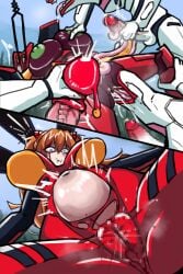 absurd_res asuka_langley_soryu big_breasts blood bodily_fluids breasts camel_toe censored clothing cunnilingus death evangelion_(cyborg) forced genitals gore green_nipples guts hair hi_res intestines mass_production_eva melee_weapon mosaic_censorship necrophilia neon_genesis_evangelion nipples oral orange_hair organs polearm rape red_clothing red_skinsuit sex skarma skinsuit snuff spear tight_clothing uterus vaginal_penetration voodoo voodoo_sex vulva weapon