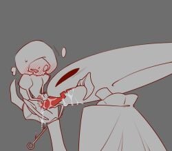 2girls blush blush_lines bug bug_girl cloak cunnilingus eating_pussy hollow_knight hollow_knight:_silksong hollow_knight_(franchise) hornet_(hollow_knight) lace_(hollow_knight) lace_(hollow_knight:_silksong) lesbian_sex pussy pussy_juice saliva shaking size_difference spider spider_girl sweat sweating team_cherry tounge_out weapon yuri