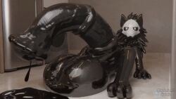 1boy 3d animal_genitalia animal_penis animated anthro balls big_balls big_penis black_body black_cum black_fur blender_(artwork) blender_cycles bodily_fluids canid canine changed_(video_game) colored_cum cum digital_art digital_media equine_genitalia equine_penis fchanged fur genital_fluids genitals gif gigantic_balls gigantic_penis gigantic_testicles goo_creature gylala_(artist) hair high_resolution highres hyper hyper_balls hyper_genitalia hyper_penis inside loop male male_only mammal penis puro_(changed) short_playtime shorter_than_10_seconds solo testicles unusual_bodily_fluids unusual_cum unusual_genital_fluids widescreen