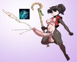 2024 5_fingers 5_toes absurd_res accessory anthro aquatic_dragon balls bear big_balls big_breasts big_penis black_body black_fur black_hair black_nose blizzard_entertainment blush bodily_fluids breasts chrisppride clothed clothing colored cum digital_drawing_(artwork) digital_media_(artwork) dragon ejaculation erection excessive_cum excessive_genital_fluids feet fingers fur genital_fluids genitals glistening glistening_body gloves_(marking) gradient_background green_eyes gynomorph hair hair_accessory hair_ring hands-free hi_res holding_object holding_staff huge_breasts huge_cock hyper hyper_genitalia hyper_penis icon intersex jumping leg_markings li_li_stormstout mammal marine markings mostly_nude mythological_creature mythological_scalie mythology navel nipples open_clothing open_mouth open_shirt open_topwear pandaren penis pink_nipples ponytail pubes red_clothing red_shirt red_topwear ribbons scalie shirt simple_background socks_(marking) solo staff toes topwear vein veiny_penis warcraft water