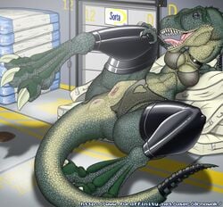 1girls anthro anus areola bra breasts dinosaur dinosaurs_in_lingerie_day dr_nowak female female_only lingerie nipples partially_clothed pussy scalie see-through see-through_bra see-through_lingerie sidonia_(dr_nowak) solo tail tyrannosaurus_rex