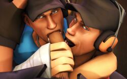 blowjob cum gay gay_sex scout_(team_fortress_2) scoutcest selfcest sfm sniper_(team_fortress_2) source_filmmaker team_fortress_2 tf2 wildgoose97