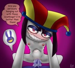 evil pomni (the amazing digital circus) from glitch productions by akim j