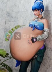 belly belly_expansion d.va digestion digestion_noises inflation overwatch same_size_vore stomach vore