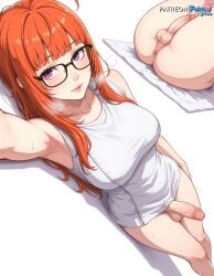 ai_generated anal balls big_breasts big_dick blush breasts cute dick futanari futaplus hentai multiple_views nude penis persona_5 sakura_futaba sexy shy spread_ass underwear