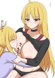age_difference blonde_hair bocchi_the_rock! ijichi_nijika ijichi_seika incest lesbian older_female older_sister sisters sucking_nipples teenage_girl teenager younger_female younger_sister yuri