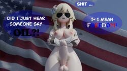 3d 3d_render 4th_of_july dialogue futa_only futanari genshin_impact lumine_(genshin_impact) sinfuldegen