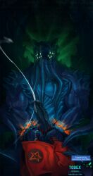 ambiguous_gender ambiguous_species assisted_masturbation big_penis bodily_fluids cthulhu_mythos cum cumshot duo ejaculation genital_fluids genitals h._p._lovecraft hi_res humanoid_genitalia humanoid_penis larger_male male male/ambiguous masturbation muscular muscular_male nude_male penile penile_masturbation penis size_difference todex