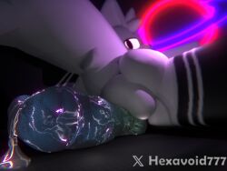 3d_(artwork) 3d_background 4:3 absurd_res anthro ass balls bed bedding bedroom bedroom_eyes big_balls big_penis blue_penis blush bodily_fluids boy_kisser_(meme) clothing digital_media_(artwork) dripping ears_up erection felid feline fur furniture genital_fluids genitals glare_(lighting) glistening glistening_eyes glistening_genitalia glistening_penis glowing_precum gradient green_penis handwear head_tuft hexavoid hi_res knot knotted_penis legwear looking_at_viewer looking_back looking_back_at_viewer lying male mammal meme narrowed_eyes neon_lights nude_anthro nude_male on_front penis precum precum_drip precum_on_penis presenting presenting_balls presenting_penis robloxian seductive silly_cat_(mauzymice) solo stockings tail thigh_highs tuft white_balls white_body white_fur