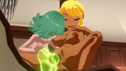 daitomodachi daki_(daitomodachi) dildo dildo_in_pussy one-punch_man tatsumaki yuri yuri