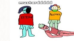 animated astro_(dandy's_world) bukkake covered_in_food cumming cursed dandy's_world dandy_(dandy's_world) flipaclip foodplay jxci ketchup loop mustard penis rotoscoping self_upload shitpost sprout_(dandy's_world) traced_animation wtf