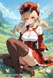 1girls ai_generated anime anime_style anus arm_support asian asshole bangs barefoot belliora blonde_hair blue_sky blush breasts cloud collarbone day elf_ears feet female female_focus female_on_cloth female_only fetish flower foot_fetish foot_focus foot_out_of_frame foot_up foreshortening genshin_impact grass hair_between_eyes hi_res high_quality high_resolution highres klee_(genshin_impact) knee_up legs long_hair looking_at_viewer low_twintails medium_breasts medium_hair nude outdoors pale_skin patreon petite pointed_ears pointy_ears pov_feet presenting_foot pussy red_eyes red_flower saliva short_twintails sidelocks sitting sky small_breasts smile soles solo solo_female spread_toes stable_diffusion sweat teeth thighs toenails toes tongue tongue_out tree twintails uncensored uncensored_nipple vagina voluptuous voluptuous_female