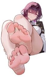 big_ass big_breasts big_breasts big_butt big_thighs big_titties commission curvaceous curvaceous_female curvaceous_figure curvy curvy_figure curvy_hips feet feet feet_focus female female_focus female_only foot_fetish honkai:_star_rail kafka_(honkai:_star_rail) payetvore purple_hair short_hair
