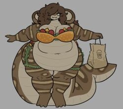 bbw big_breasts breasts cleavage female furry huge_breasts mexifurfoof overweight tagme thick_thighs wide_hips