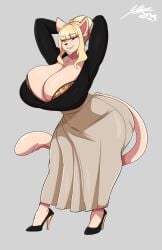 artjwink big_breasts breasts cleavage female furry grace_(jwinkz) huge_breasts jwinkz tagme thick_thighs wide_hips