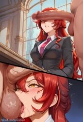 himeko (honkai: star rail) from honkai (series) by sinderellaart