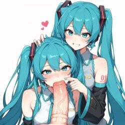 ai ai_generated blowjob blue_eyes blue_hair cock_in_mouth cute erection fellatio hatsune_miku huge_cock looking_at_viewer no_sound penis penis_hold sucking sucking_penis tagme video winking_at_viewer