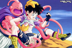 2002 2d cum_inside dragon_ball dragon_ball_z fat_buu female human majin_buu male rape shonen_jump short_black_hair shounen_jump shueisha straight straight_hair tentacle torn_clothes uncensored videl videl_(short_hair) weekly_shonen_jump weekly_shounen_jump zone zzzz