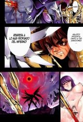 1girls 2boys after_penetration after_rape after_sex after_vaginal areolae armor athena_(saint_seiya) battle_armor blood blood_drip breasts bronze_saints brown_hair comic comic_page crying crying_female cum cum_in_pussy defeated defeated_male defeated_villain deity dialogue female female_focus female_hero female_pubic_hair god goddess gods hades_(saint_seiya) hero heroine long_hair male male/female male_hero male_villain nipples overflow overflowing_cum pegasus_seiya pubic_hair purple_hair pussy saint_seiya saori_kido shounen_jump shueisha spanish_dialogue tears tears_in_eyes toei_animation villain weekly_shonen_jump weekly_shounen_jump