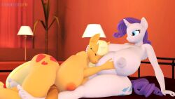 1futa 1futa1girl 1girls 3d 3d_animation 3d_background 3d_model animated applejack_(mlp) bed bedroom big_ass big_breasts countersfm female female female_focus futa_on_female futanari huge_ass huge_breasts multiple_views my_little_pony rarity_(mlp) sex sound_effects sound_warning tagme video