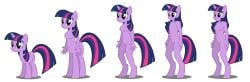 anthro anthro_with_ponies barbie_doll_anatomy breasts centaur double_rainboom_puppet featureless_breasts featureless_crotch flashequestria my_little_pony pony progression self_ponidox show_accurate show_accurate_anthro simple_background taur twilight_sparkle_(mlp) unguligrade_anthro unicorn white_background